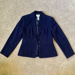 Navy Blue Suit Jacket by Villager